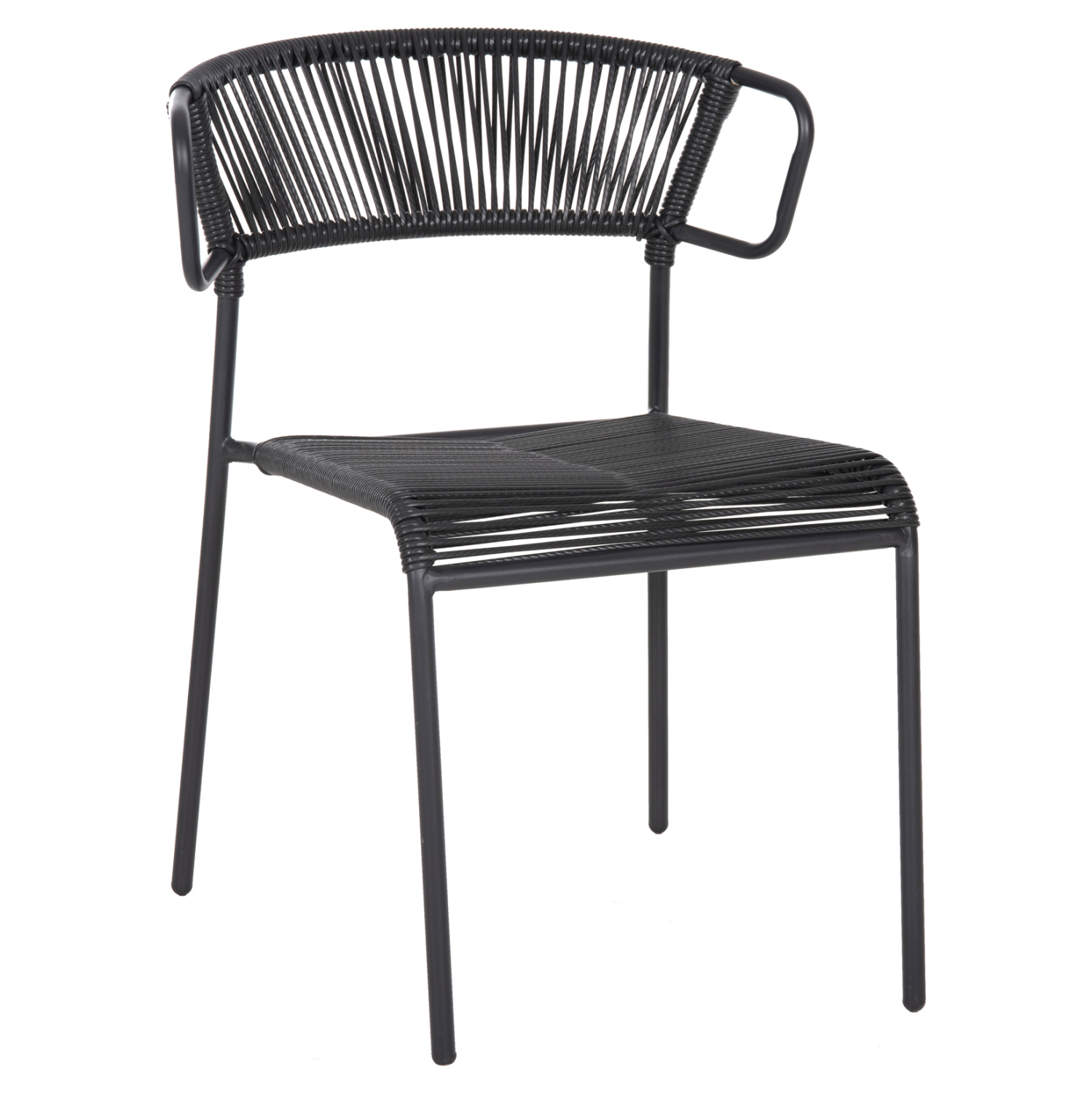 ΚΑΡΕΚΛΑ ΜΕΤΑΛΛO KAI ΣΥΝΘΕΤΙΚΟ RATTAN ΣΕ ΜΑΥΡΟ 54x62x80Υεκ