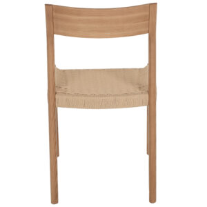 ΚΑΡΕΚΛΑ RUBBERWOOD ΜΕ ΚΑΘΙΣΜΑ ΣΧΟΙΝΙ- ΦΥΣΙΚΟ 47X52X80Υεκ.