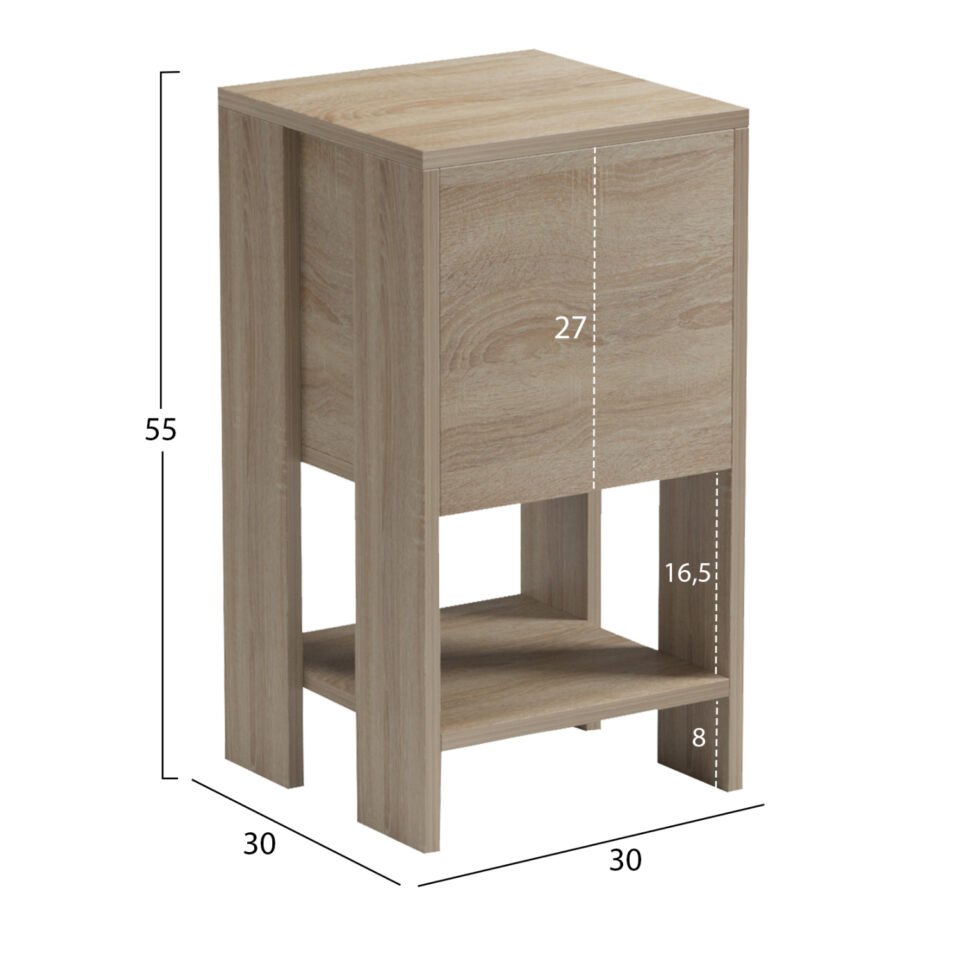ΚΟΜΟΔΙΝΟ ΜΕΛΑΜΙΝΗ SONAMA 30x30x55Υεκ.