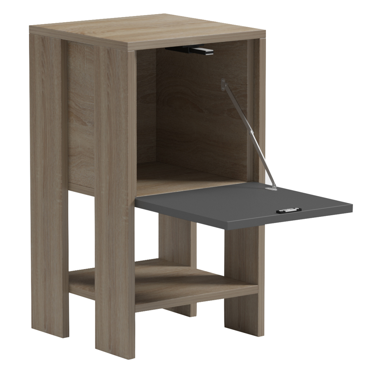 ΚΟΜΟΔΙΝΟ ΜΕΛΑΜΙΝΗ SONAMA/ΓΚΡΙ 30x30x55Υεκ.