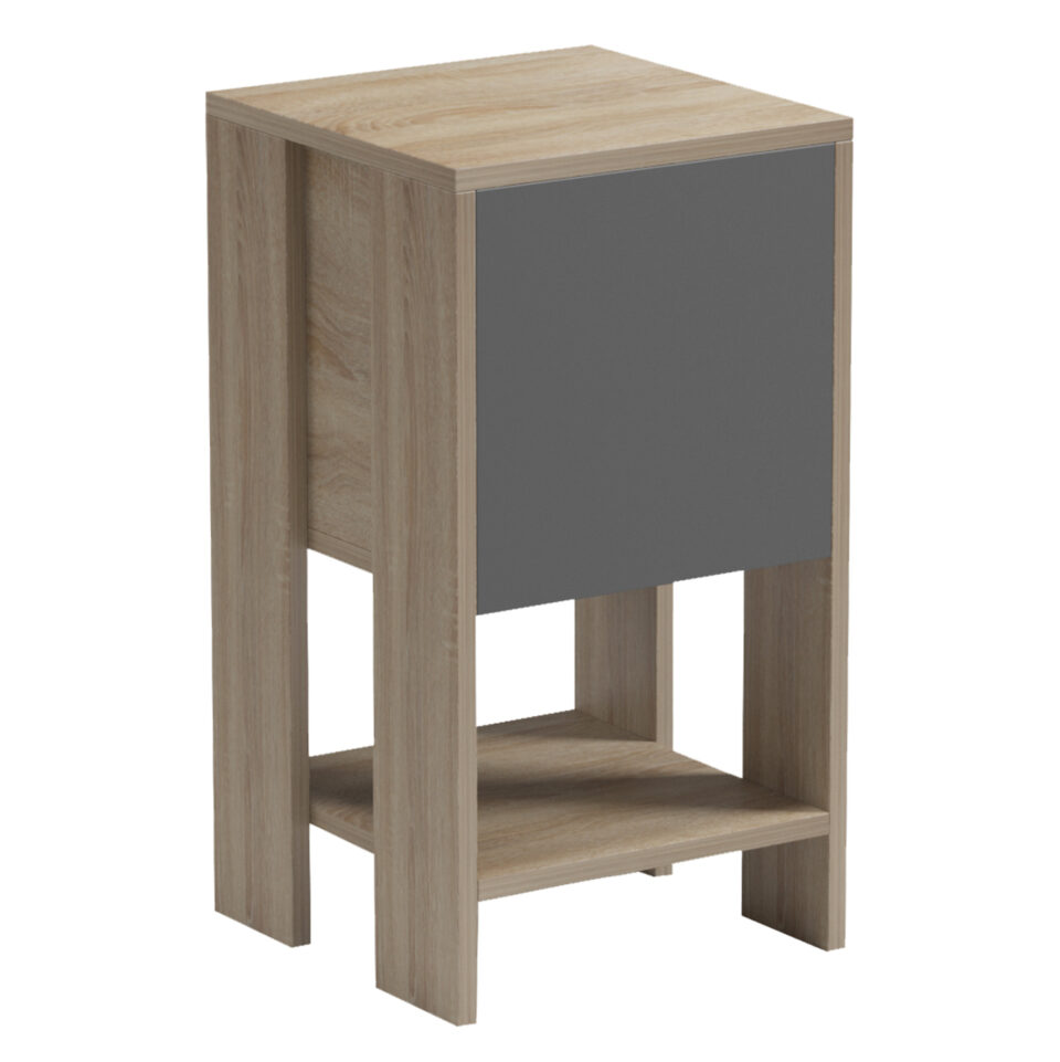 ΚΟΜΟΔΙΝΟ ΜΕΛΑΜΙΝΗ SONAMA/ΓΚΡΙ 30x30x55Υεκ.