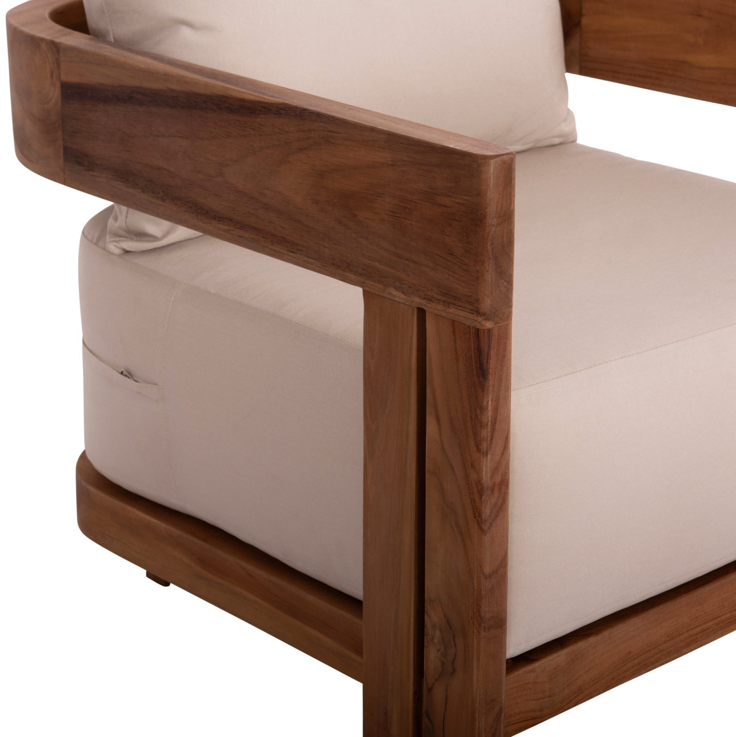 LOUNGE ΣΕΤ KIOTO ΤΡΑΠΕΖΑΚΙ & 2 ΠΟΛΥΘΡΟΝΕΣ--ΞΥΛΟ TEAK--ΜΠΕΖ ΜΑΞΙΛΑΡΙΑ