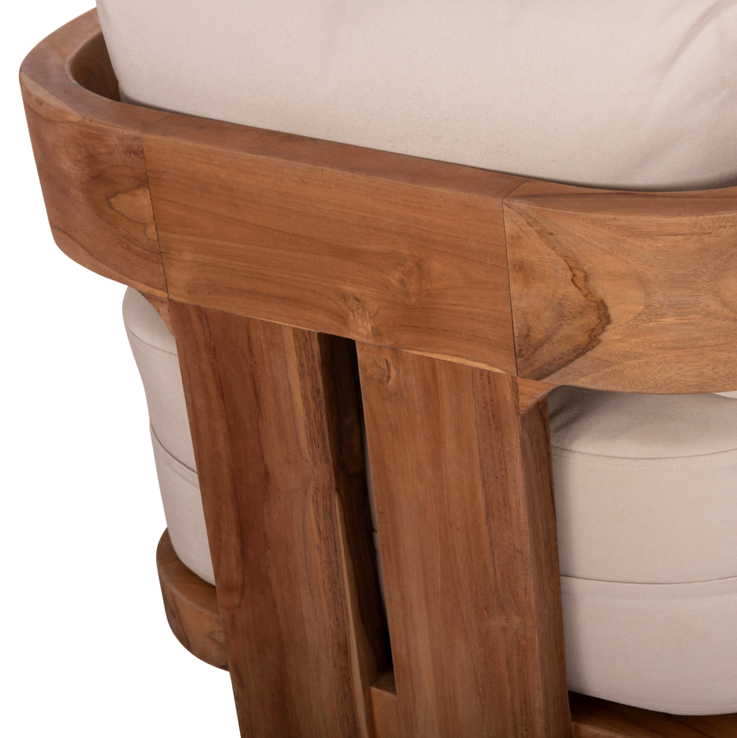 LOUNGE ΣΕΤ KIOTO ΤΡΑΠΕΖΑΚΙ & 2 ΠΟΛΥΘΡΟΝΕΣ--ΞΥΛΟ TEAK--ΜΠΕΖ ΜΑΞΙΛΑΡΙΑ