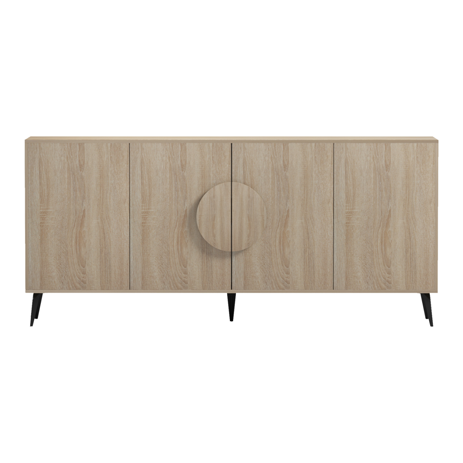 ΜΠΟΥΦΕΣ ΜΕΛΑΜΙΝΗ SONAMA-ΜΑΥΡΑ ΜΕΤΑΛ.ΠΟΔΙΑ 180x35.5x82Υεκ.