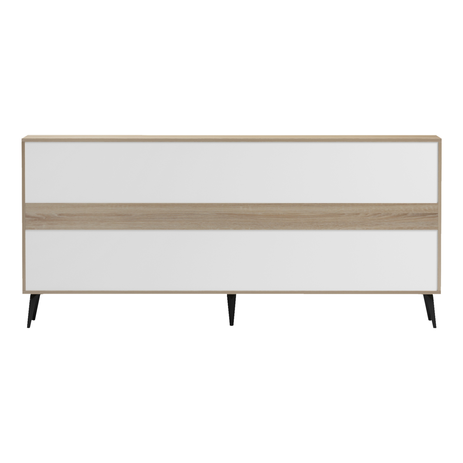 ΜΠΟΥΦΕΣ ΜΕΛΑΜΙΝΗ SONAMA-ΜΑΥΡΑ ΜΕΤΑΛ.ΠΟΔΙΑ 180x35.5x82Υεκ.
