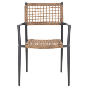 ΠΟΛΥΘΡΟΝΑ ΑΛΟΥΜΙΝΙΟ ΑΝΘΡΑΚΙ ΜΕ ΣΥΝΘΕΤΙΚΟ RATTAN ΦΥΣΙΚΟ 57x59x85Υεκ.