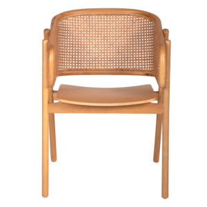 ΠΟΛΥΘΡΟΝΑ KENLEE ΦΡΑΞΙΝΟΣ ΚΑΙ ΦΥΣΙΚΟ RATTAN RATTAN ΣΕ ΦΥΣΙΚΟ 57,5x55x81Yεκ.