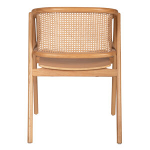 ΠΟΛΥΘΡΟΝΑ KENLEE ΦΡΑΞΙΝΟΣ ΚΑΙ ΦΥΣΙΚΟ RATTAN RATTAN ΣΕ ΦΥΣΙΚΟ 57,5x55x81Yεκ.