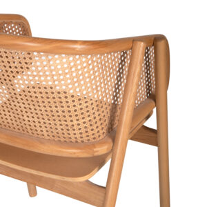 ΠΟΛΥΘΡΟΝΑ KENLEE ΦΡΑΞΙΝΟΣ ΚΑΙ ΦΥΣΙΚΟ RATTAN RATTAN ΣΕ ΦΥΣΙΚΟ 57,5x55x81Yεκ.