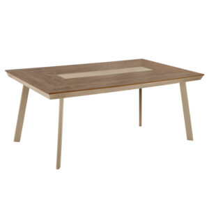 ΤΡΑΠΕΖΙ ΑΛΟΥΜΙΝΙΟΥ TABER ΚΑΠΟΥΤΣΙΝΟ ΜΕ POLYWOOD TOP 200x100x75Υεκ