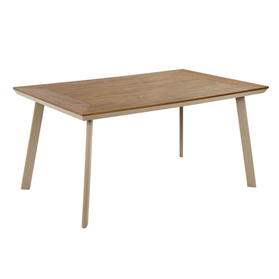 ΤΡΑΠΕΖΙ ΑΛΟΥΜΙΝΙΟΥ ΜΕ POLYWOOD TABER ΚΑΠΟΥΤΣΙΝΟ 160x92x72Υεκ