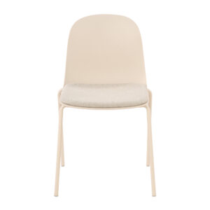PADDED ΚΑΡΕΚΛΑ OFF WHITE 51x53x85cm