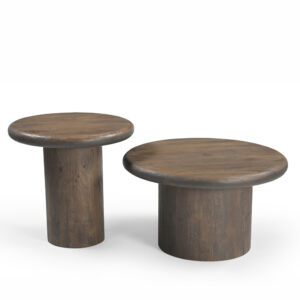 SOLOMON COFFEE TABLE ΚΑΡΥΔΙ 70x70x40cm