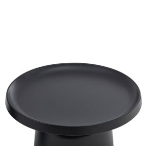 MOUSSE COFFEE TABLE SET 2ΤΕΜ ΜΑΥΡΟ ΜΑΤ 70x70x50cm