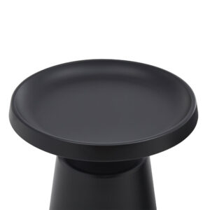 MOUSSE COFFEE TABLE SET 2ΤΕΜ ΜΑΥΡΟ ΜΑΤ 70x70x50cm