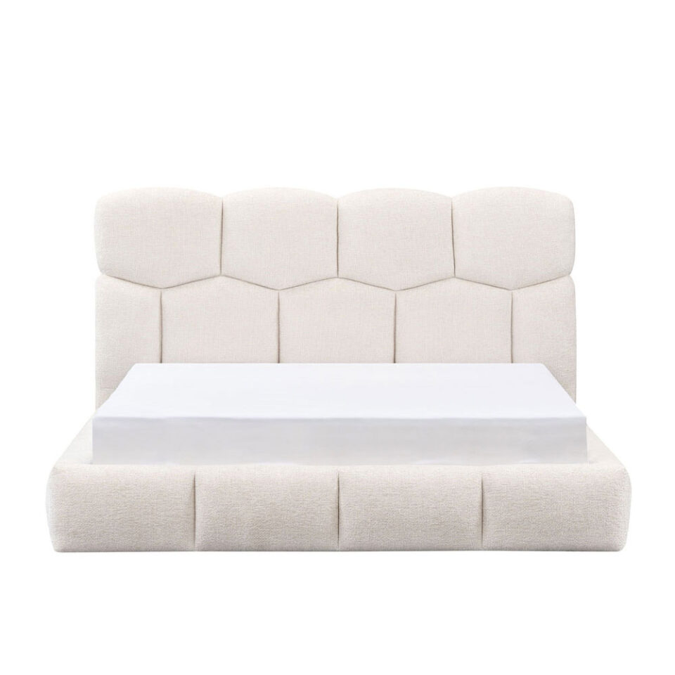 HONEYBEE ΚΡΕΒΑΤΙ (ΓΙΑ ΣΤΡΩΜΑ 160x200cm) CREAM 184x220x102.2cm