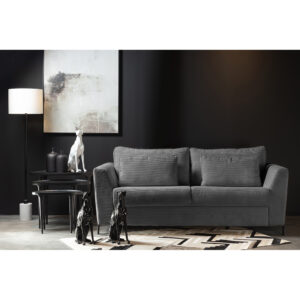 COCOON ΚΑΝΑΠΕΣ ΚΡΕΒΑΤΙ 3ΘΕΣΙΟΣ ΓΚΡΙ LINCOLN D 90 208x94x92cm