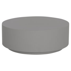 ΤΡΑΠΕΖΙ ΜΕΣΗΣ ΣΤΡΟΓΓΥΛΟ ΓΚΡΙ FIBER CEMENT Φ90x34Υεκ.