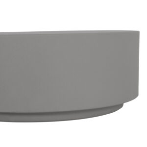 ΤΡΑΠΕΖΙ ΜΕΣΗΣ ΣΤΡΟΓΓΥΛΟ ΓΚΡΙ FIBER CEMENT Φ90x34Υεκ.