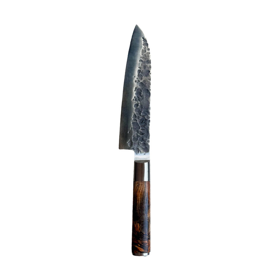 ΜΑΧΑΙΡΙ SANTOKU ΣΦΥΡΗΛΑΤΟ ΧΕΙΡΟΠΟΙΗΤΟ KYOTO 17,78cm