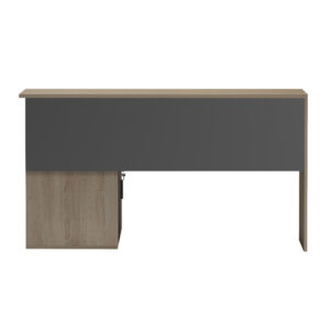 ΓΡΑΦΕΙΟ ΔΕΞΙΑ ΓΩΝΙΑ ΜΕΛΑΜΙΝΗ ΣΕ SONAMA-ΓΚΡΙ 138x102x75Υεκ