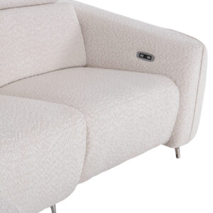 ΚΑΝΑΠΕΣ ΑΡΙΣΤΕΡΗ ΓΩΝΙΑ 3Θ ΜΕ RECLINE VALENTE ΜΠΕΖ ΥΦΑΣΜΑ 275x160x104Yεκ