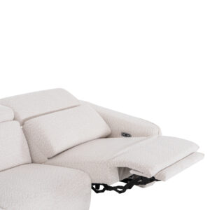 ΚΑΝΑΠΕΣ ΑΡΙΣΤΕΡΗ ΓΩΝΙΑ 3Θ ΜΕ RECLINE VALENTE ΜΠΕΖ ΥΦΑΣΜΑ 275x160x104Yεκ