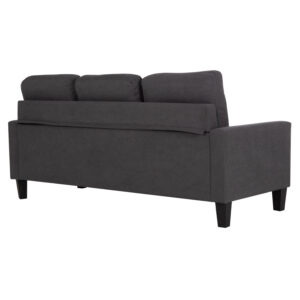 ΚΑΝΑΠΕΣ ΓΩΝΙΑ ΑΝΑΣΤΡΕΨΙΜΗ ΓΚΡΙ ΥΦΑΣΜΑ 184.5x75-129x86Yεκ.