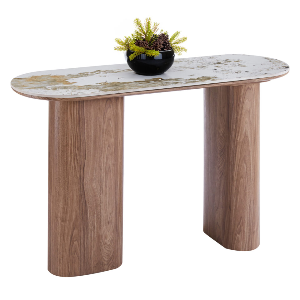 ΚΟΝΣΟΛΑ ΚΕΡΑΜΙΚΟ TOP PANDORA--MDF ΠΟΔΙΑ 120x40x76Υεκ