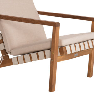 LOUNGE ΣΕΤ ΕΞ.ΧΩΡΟΥ 3ΤΜΧ DAME ΞΥΛΟ ΑΚΑΚΙΑΣ--ΣΧΟΙΝΙ STRAP & ΜΑΞΙΛΑΡΙΑ ΣΕ ΜΠΕΖ