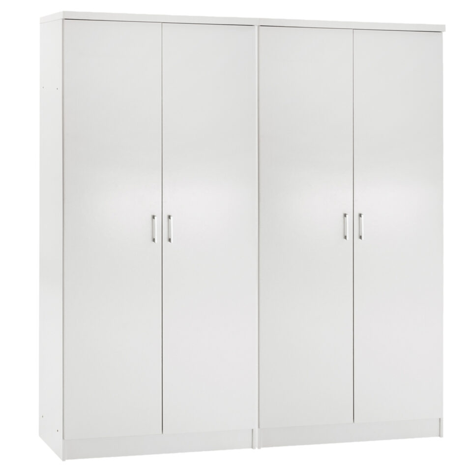 ΣΕΤ 2 ΝΤΟΥΛΑΠΕΣ 2ΦΥΛΛΕΣ ΜΕΛΑΜΙΝΗ ΣΕ ΛΕΥΚΟ 160x43x181Υεκ