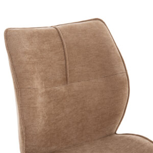 ΣΕΤ ΤΡΑΠΕΖΑΡΙΑΣ 5ΤΜΧ GAFF ΚΕΡΑΜΙΚΟ TOP--ΥΦΑΣΜΑ TAUPE & ΜΕΤΑΛ.ΠΟΔΙΑ ΜΑΥΡΑ