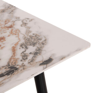 ΣΕΤ ΤΡΑΠΕΖΑΡΙΑΣ 5ΤΜΧ GAFF ΚΕΡΑΜΙΚΟ TOP--ΥΦΑΣΜΑ TAUPE & ΜΕΤΑΛ.ΠΟΔΙΑ ΜΑΥΡΑ
