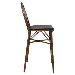 ΣΚΑΜΠΟ ΑΛΟΥΜΙΝΙΟΥ BAMBOO LOOK ΚΑΦΕ ΜΕ TEXTLINE 44x52x115Υεκ