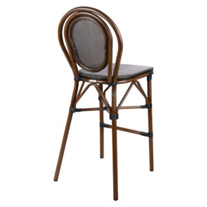 ΣΚΑΜΠΟ ΑΛΟΥΜΙΝΙΟΥ BAMBOO LOOK ΚΑΦΕ ΜΕ TEXTLINE 44x52x115Υεκ