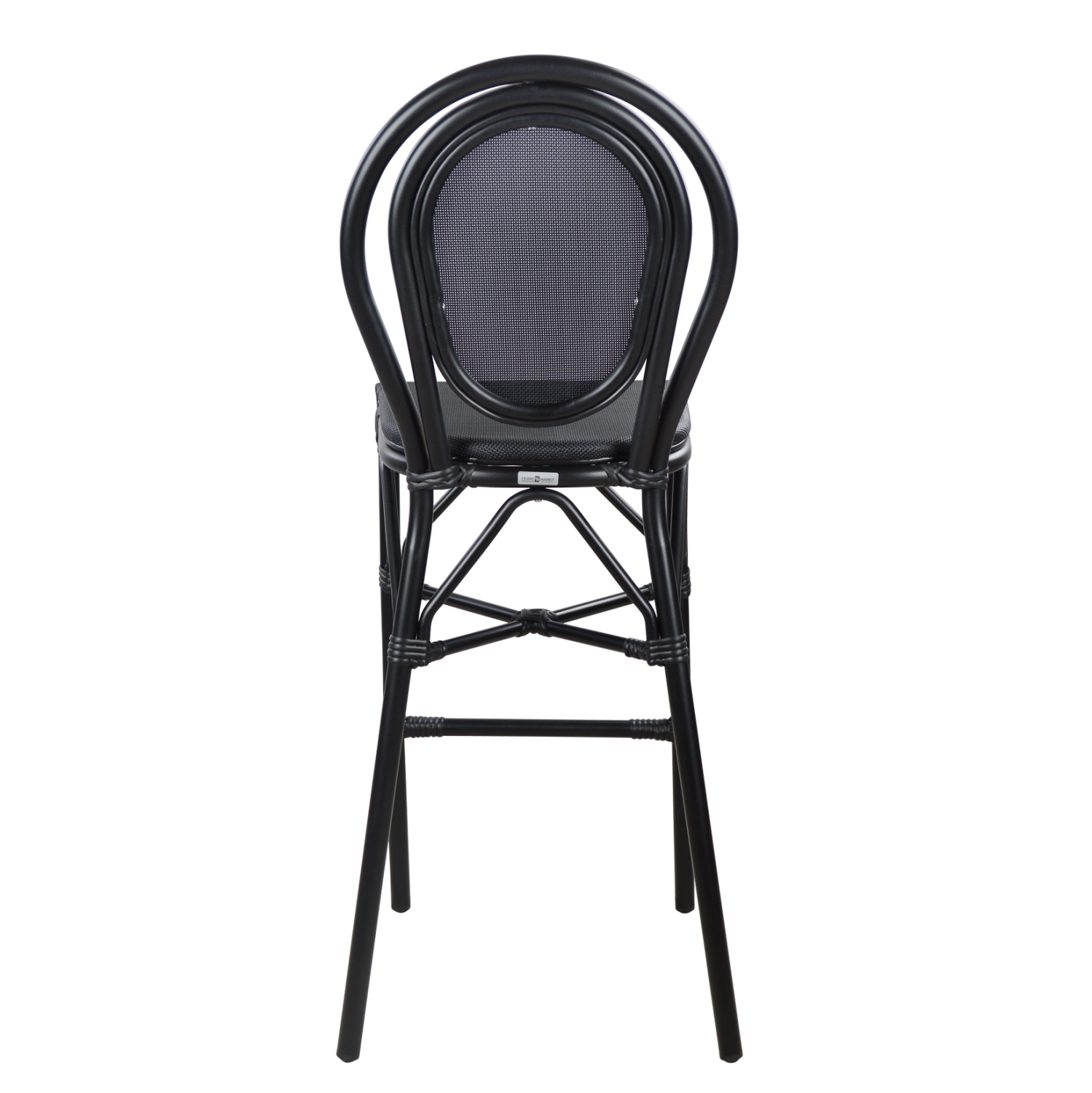 ΣΚΑΜΠΟ ΑΛΟΥΜΙΝΙΟΥ BAMBOO LOOK ΜΑΥΡΟ ΜΕ TEXTLINE 44x52x115Υεκ.