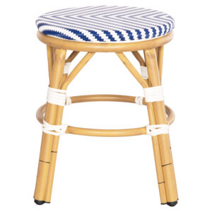 ΣΚΑΜΠΟ ΑΛΟΥΜΙΝΙΟΥ BAMBOO LOOK-TEXTILENE ΛΕΥΚΟ-ΜΠΛΕ Φ36x46Υεκ.