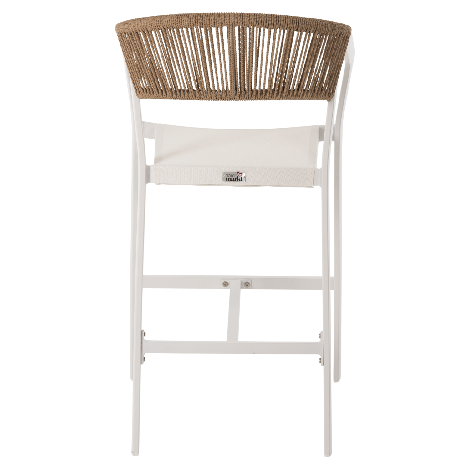 ΣΚΑΜΠΟ ΑΛΟΥΜΙΝΙΟΥ ΛΕΥΚΟ ΜΕΣ. ΥΨΟΥΣ-ΜE RATTAN & TEXTILENE 57x57x99,5Yεκ.