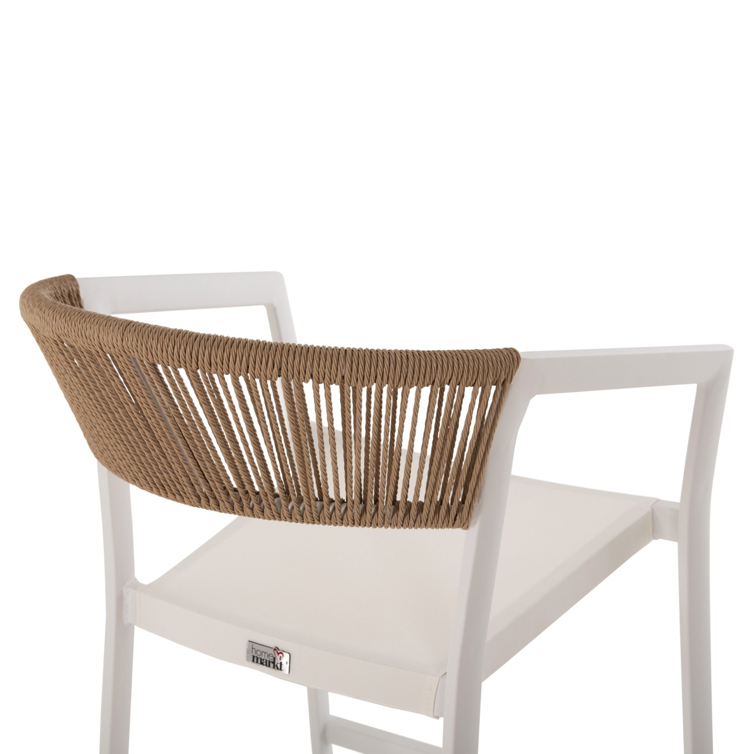 ΣΚΑΜΠΟ ΑΛΟΥΜΙΝΙΟΥ ΛΕΥΚΟ ΜΕΣ. ΥΨΟΥΣ-ΜE RATTAN & TEXTILENE 57x57x99,5Yεκ.