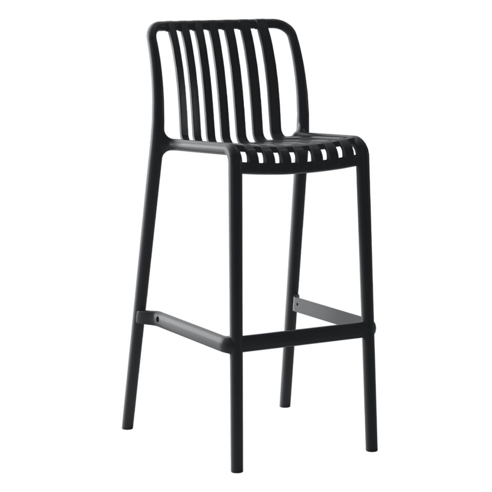 ΣΚΑΜΠΟ BAR ΠΟΛΥΠΡΟΠΥΛΕΝΙΟΥ ΜΑΥΡΟ 38,5x49,5x102Υεκ.