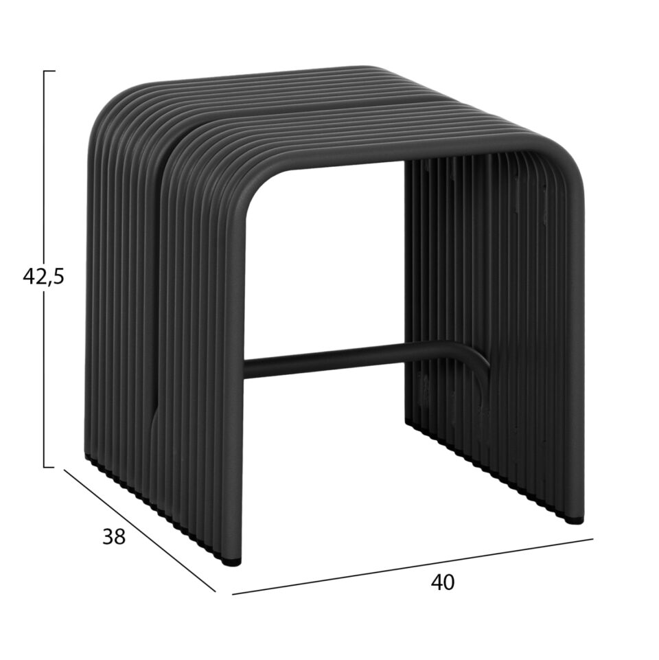 ΣΚΑΜΠΟ ΑΛΟΥΜΙΝΙΟ ΣΕ ΜΑΥΡΟ 40x38x42,5Yεκ.
