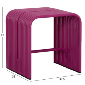 ΣΚΑΜΠΟ ΑΛΟΥΜΙΝΙΟ ΣΕ ΜΩΒ ΧΡΩΜΑ 40x38x42,5Yεκ.