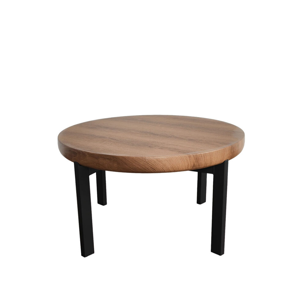 BOBBA COFFEE TABLE SONOMA ΜΑΥΡΟ 80x80x45cm
