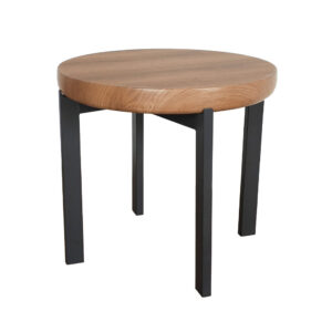 BOBBA SIDE TABLE SONOMA ΜΑΥΡΟ 60x60x55cm