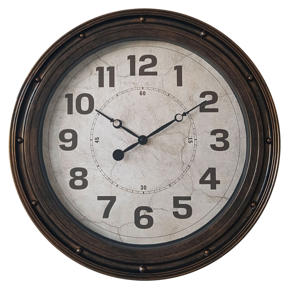 ΡΟΛΟΪ ΤΟΙΧΟΥ ΠΛΑΣΤΙΚΟ VINTAGE ΚΑΦΕ 45,5x45,5x4,9εκ.