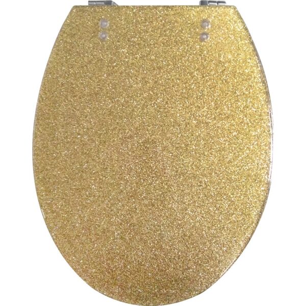 ΚΑΛΥΜΜΑ ΤΟΥΑΛΕΤΑΣ ΔΙΑΚΟΣΜΗΤΙΚΟ POLYRESIN GOLD (40%46)x36cm με Μεταλλικά Στηρίγματα 1